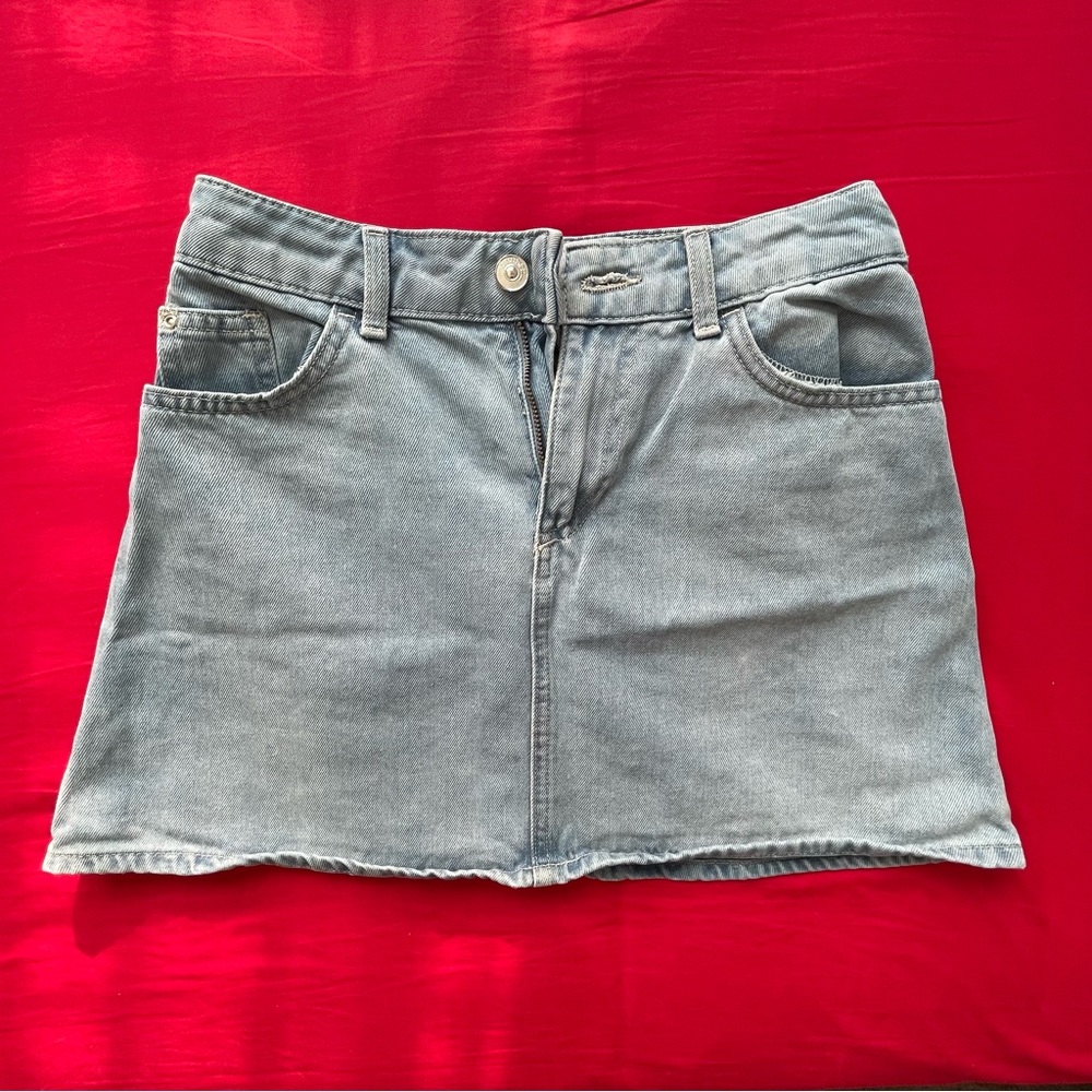 H&M Denim Mini Skirt US 4